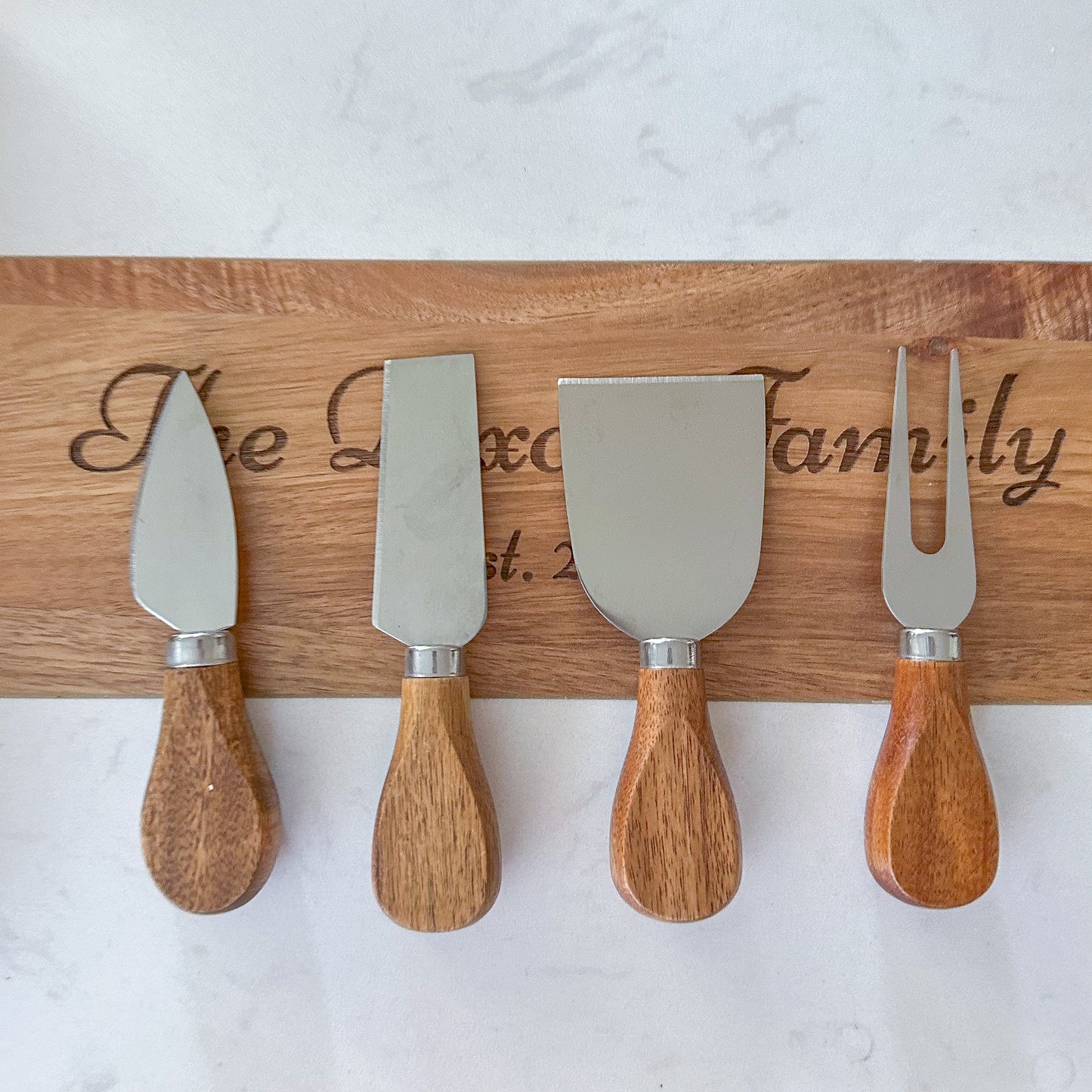 The Slyce Elegance | Marble and Acacia Charcuterie Board